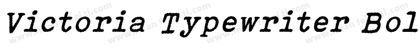 Victoria Typewriter Bold字体转换
